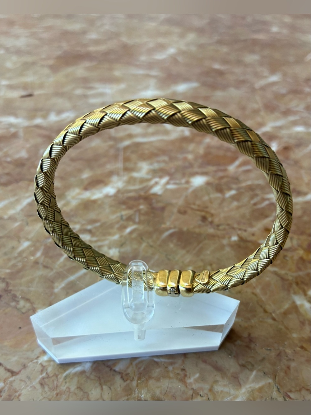 14K Italian Gold Bracelet | Hidden Box Clasp | Excellent Vintage Condition